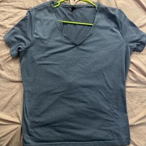 Off blue t-shirt